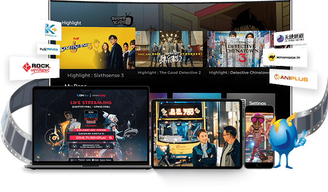 Mockup TV IDVISION IPTV